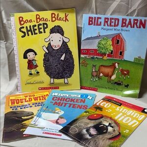 Scholastic Kids Books Set - Red, Yellow, Blue, Green
